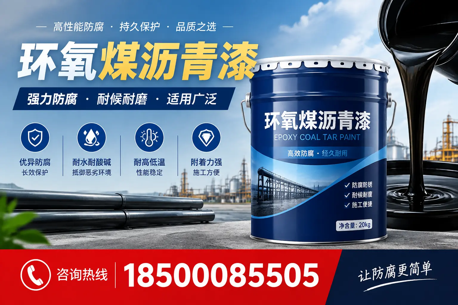 环氧煤沥青漆在不同气候条件下的表现分析,伊犁适用性