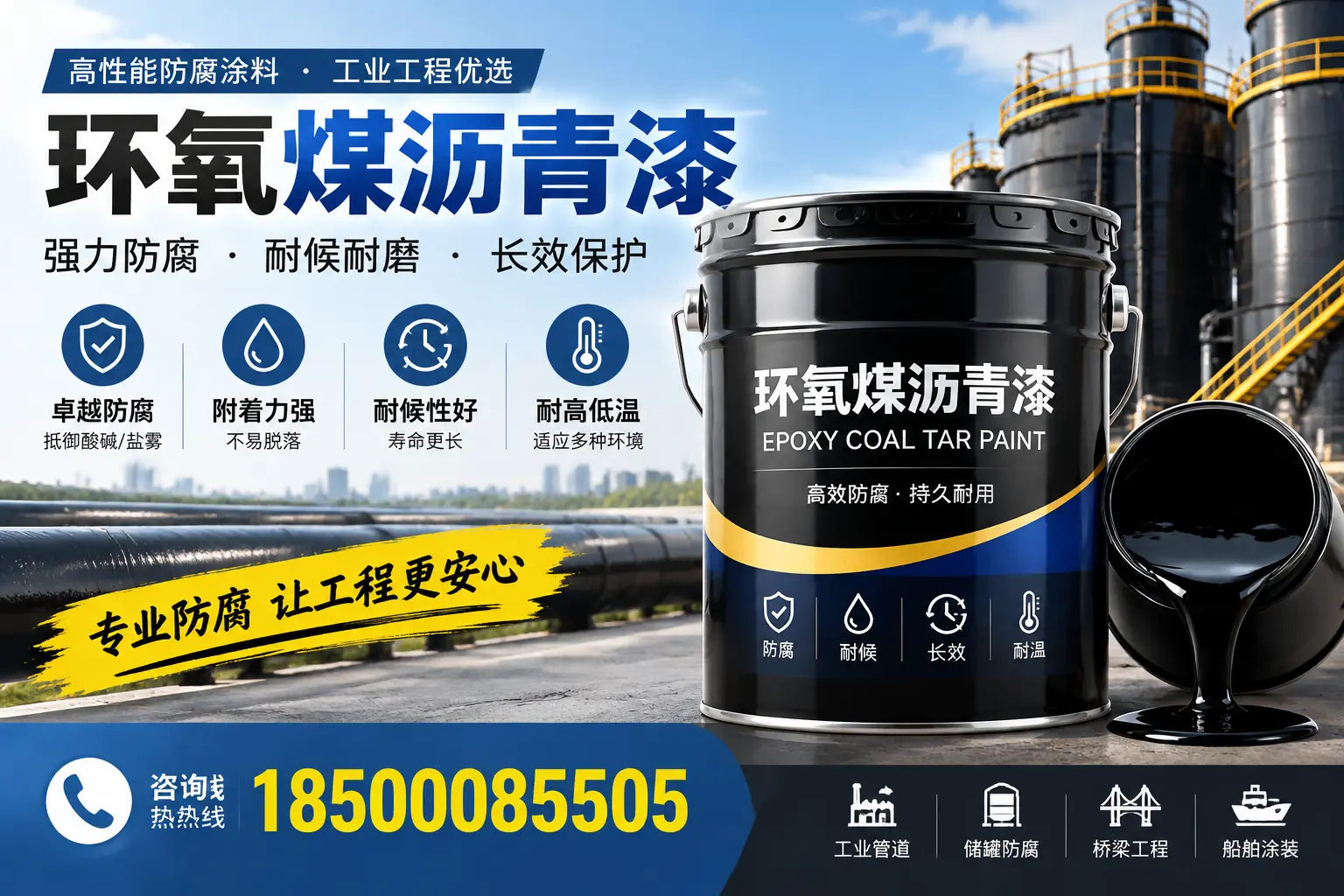 环氧煤沥青漆的施工方法与注意事项,确保在伊犁顺利完成